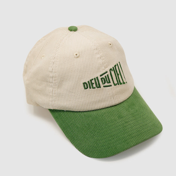 Casquette velours côtelé bicolore
