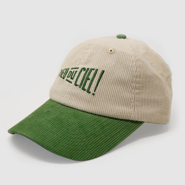 Casquette velours côtelé bicolore