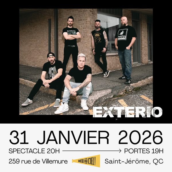 Exterio - 18e anniversaire Pub St-Jérôme *Complet*