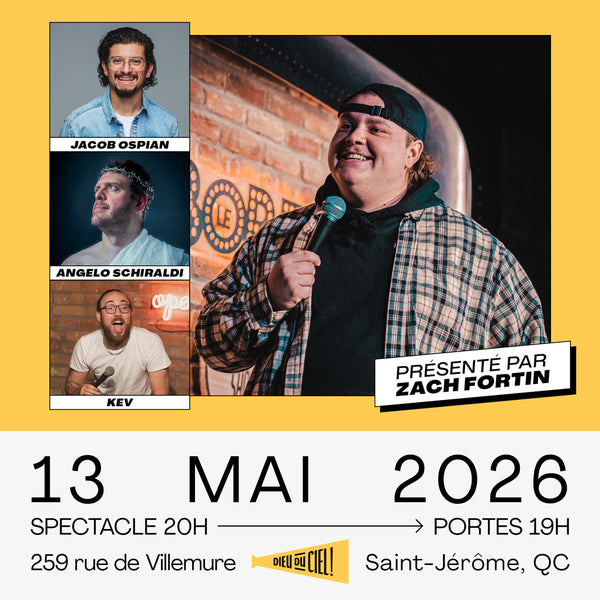 Au Dieu du rire! - Soirée Humour #3