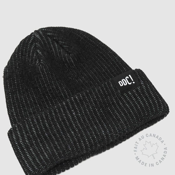 Tuque Bicolore Noir et Grise