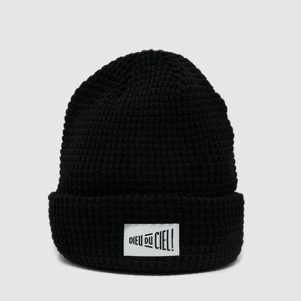 Tuque noire gaufrée Dieu du Ciel!